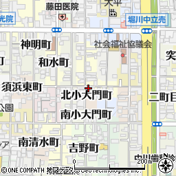 京都府京都市上京区北小大門町546周辺の地図