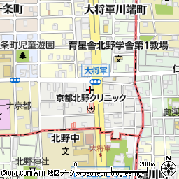 京都府京都市北区大将軍東鷹司町117-3周辺の地図