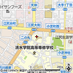静岡県静岡市清水区二の丸町2周辺の地図