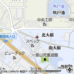愛知県刈谷市一里山町北大根周辺の地図