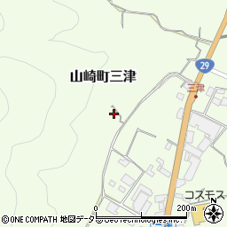 兵庫県宍粟市山崎町三津550周辺の地図
