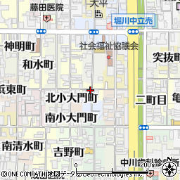 京都府京都市上京区杉本町周辺の地図