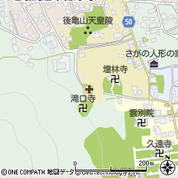 祇王寺周辺の地図