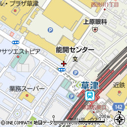 カマドのタコ ハイボール酒場 草津駅前店周辺の地図
