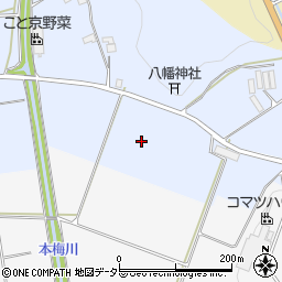 京都府亀岡市本梅町中野東田周辺の地図