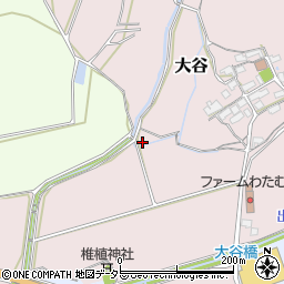 滋賀県蒲生郡日野町大谷950周辺の地図