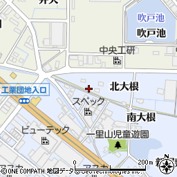 愛知県刈谷市一里山町北大根21周辺の地図