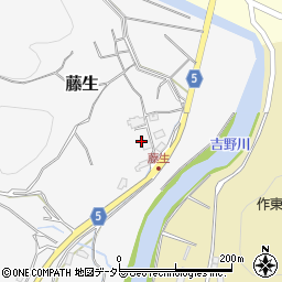 岡山県美作市藤生202周辺の地図