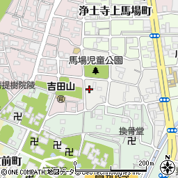 京都府京都市左京区浄土寺下馬場町周辺の地図