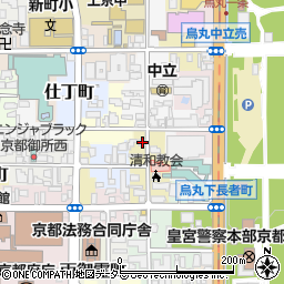 京都府京都市上京区清和院町553周辺の地図