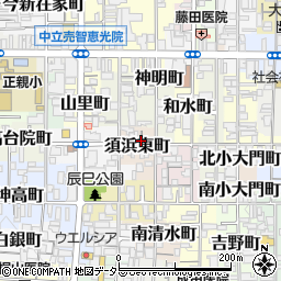 京都府京都市上京区須浜東町周辺の地図