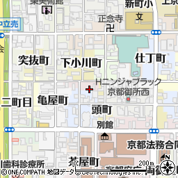 京都府京都市上京区有春町179周辺の地図