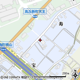 愛知県豊田市生駒町宝6周辺の地図