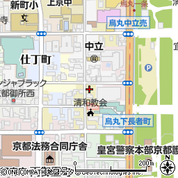 京都府京都市上京区清和院町550-2周辺の地図