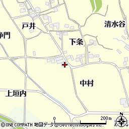 京都府亀岡市稗田野町鹿谷中村周辺の地図