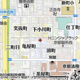 京都府京都市上京区有春町周辺の地図