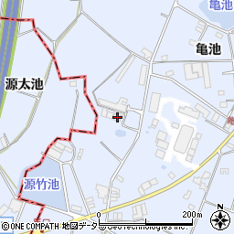 愛知県大府市長草町（西寄合）周辺の地図