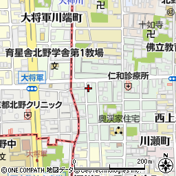 京都府京都市上京区下横町594-2周辺の地図