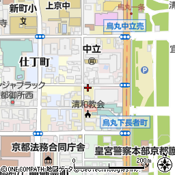 京都府京都市上京区清和院町550周辺の地図