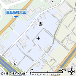 愛知県豊田市生駒町寿周辺の地図