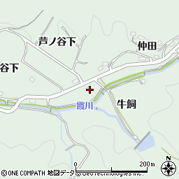 愛知県岡崎市奥殿町芦ノ谷下周辺の地図