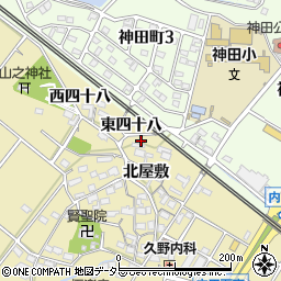 愛知県大府市北崎町北屋敷171周辺の地図