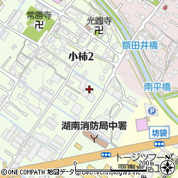 ワダケン栗東工場周辺の地図
