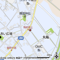 愛知県豊田市駒新町（大坂）周辺の地図