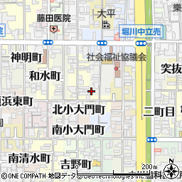 京都府京都市上京区猪熊一丁目367周辺の地図