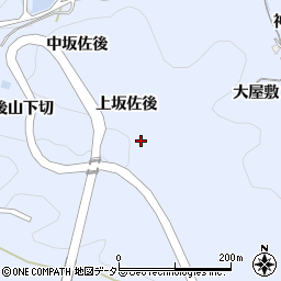 愛知県豊田市下山田代町上坂佐後周辺の地図