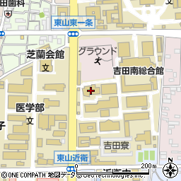 京都大学生活協同組合　吉田食堂周辺の地図