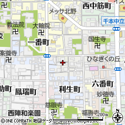 京都府京都市上京区白竹町周辺の地図