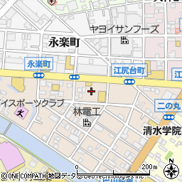 静岡県静岡市清水区江尻台町14周辺の地図