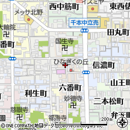 京都府京都市上京区五番町周辺の地図