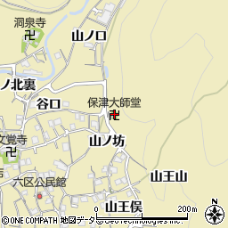 保津大師堂周辺の地図