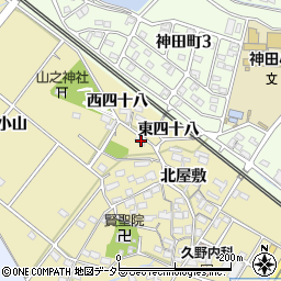 愛知県大府市北崎町北屋敷165-1周辺の地図
