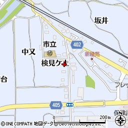 京都府亀岡市大井町並河検見ケ上周辺の地図