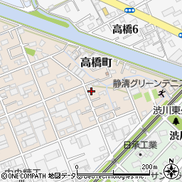 静岡県静岡市清水区北脇新田242周辺の地図