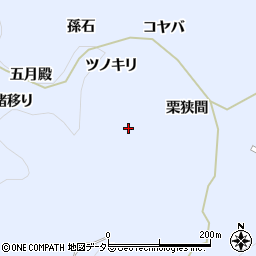 愛知県豊田市下山田代町ツノキリ周辺の地図
