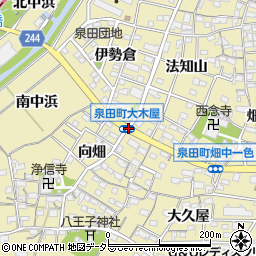 泉田町大木屋周辺の地図
