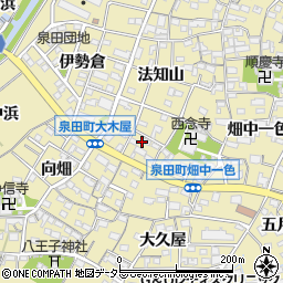 愛知県刈谷市泉田町大木屋周辺の地図