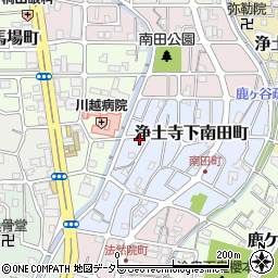 京都府京都市左京区浄土寺下南田町周辺の地図