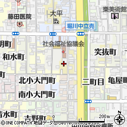 京都府京都市上京区南俵町周辺の地図