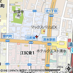 静岡県静岡市清水区本郷町2-25周辺の地図