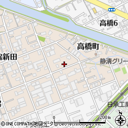 静岡県静岡市清水区北脇新田222周辺の地図