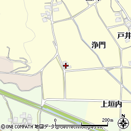 京都府亀岡市稗田野町鹿谷浄門周辺の地図
