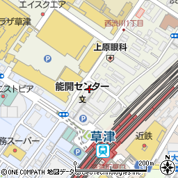 河合塾　マナビス草津駅前校周辺の地図