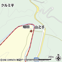 愛知県岡崎市大柳町畑田周辺の地図