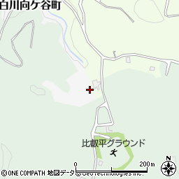 京都府京都市左京区北白川向ケ谷町周辺の地図