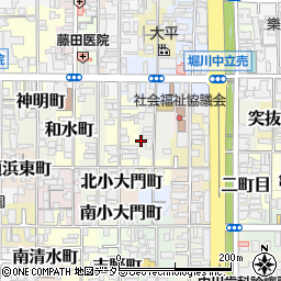 京都府京都市上京区猪熊一丁目363周辺の地図